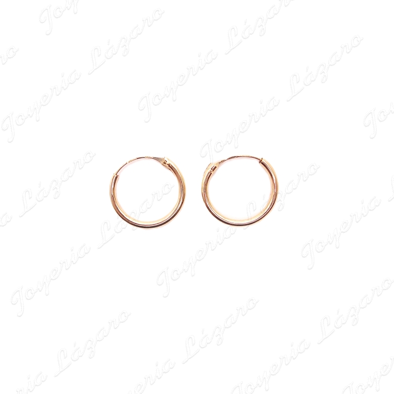 PEND. AROS ORO 18 KTS LIGERO 1X10MM