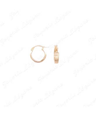 PEND. AROS ORO 18 KTS TABLA 3X8MM INT GRECA