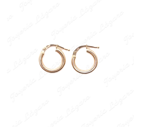 PEND. AROS ORO 18 KTS TUBO 2MMX 8MM INTERIOR