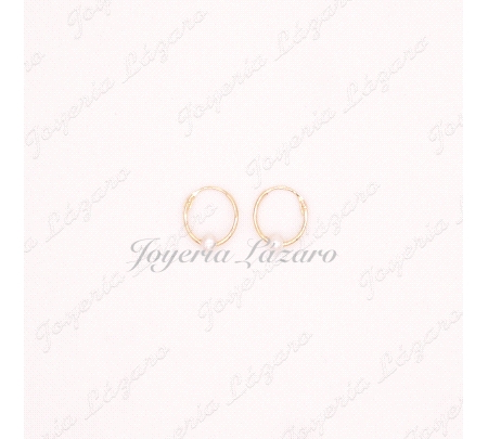 ORO 18 KTS PEND. AROS PERLA 1X10