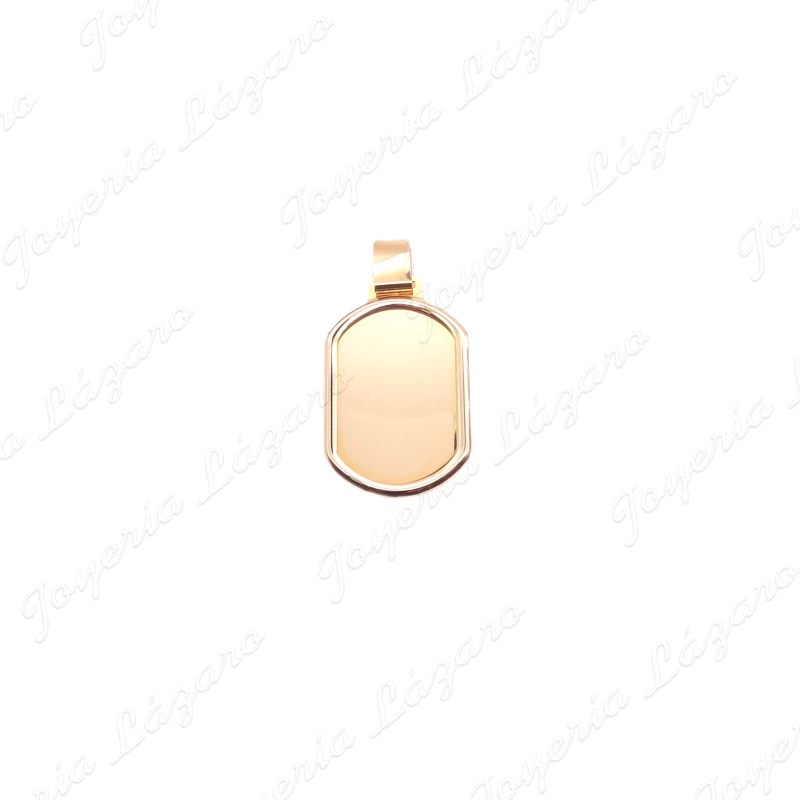 PLACA ORO 18 KTS 18X30MM  MARCO