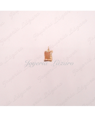 ORO 18 KTS PLACA PERGAMINO