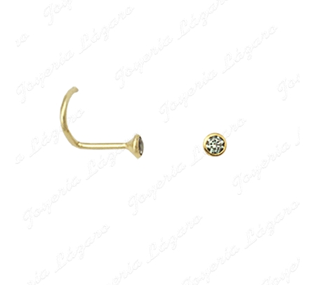 PIERCING ORO 18 KTS NARIZ CIRCO CERCO