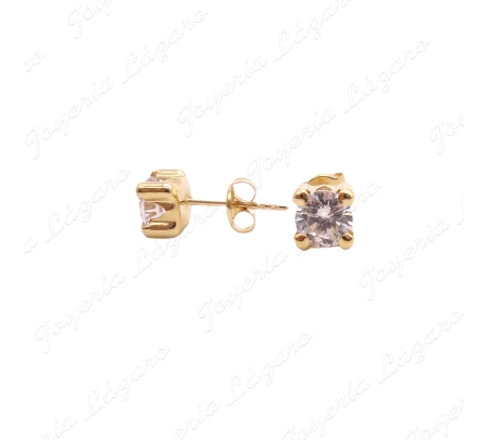 PEND. ORO 18 KTS CIRCONITA 5MM 4 GARRAS