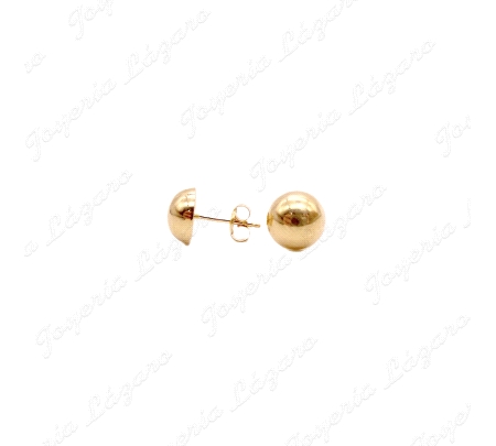 PEND. ORO 18 KTS 1/2 BOLA 8MM PRESION