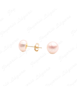 PEND. ORO 18 KTS PERLA BOTON CULTIVADA 7MM