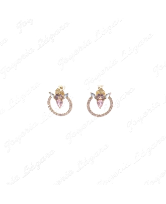 PEND. ORO 18 KTS ARITO PLANO CIRCO+CIRCO. COLORES C. PRESION