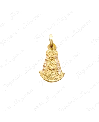 MEDALLA ORO 18 KTS VIRGEN ROCIO 19X13