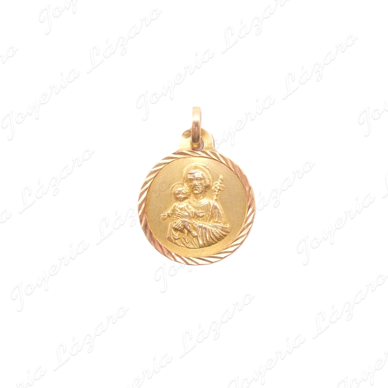 MEDALLA ORO 18 KTS SAN JOSE  16MM