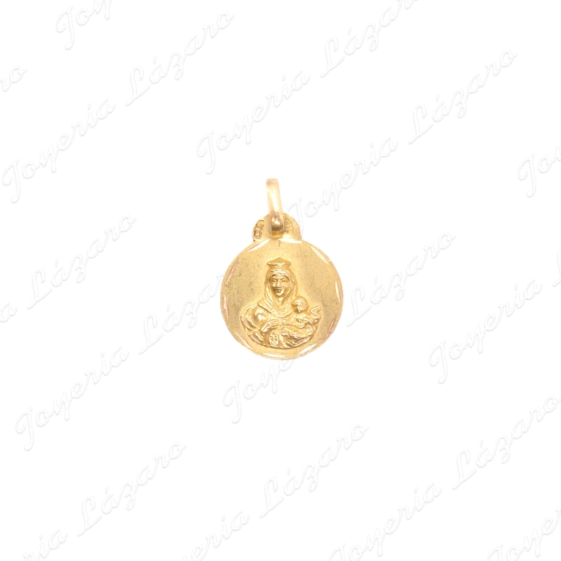 MEDALLA ORO 18 KTS ESCAPULARIO 13MM