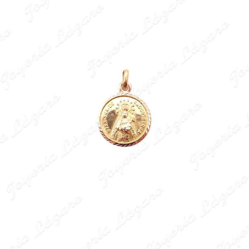 MEDALLA ORO 18 KTS NUESTRA SRA. DE GADOR  BERJA 17MM