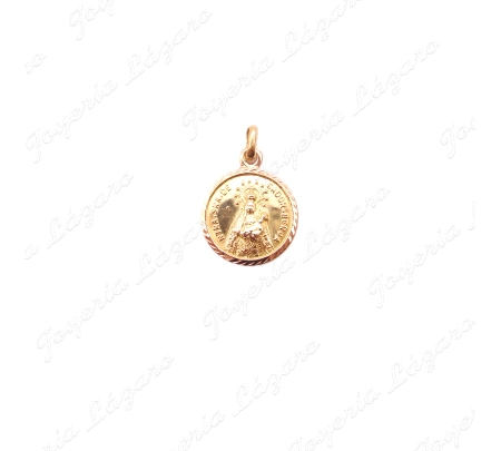 MEDALLA ORO 18 KTS NUESTRA SRA. DE GADOR  BERJA 17MM
