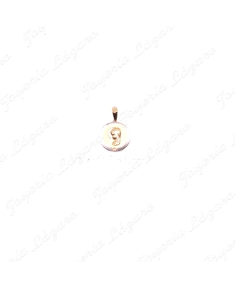 MEDALLA ORO 18 KTS BICOLOR 14MM