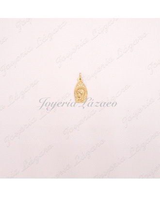 ORO 18 KTS MEDALLA V. NIÑA OVALADA CLASICA