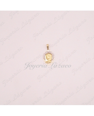 ORO 18 KTS MEDALLA V,NIÑA CIRCO