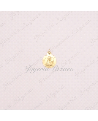 MEDALLA 18KTS SANTA GEMA
