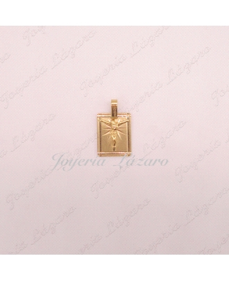MEDALLA 18KTS PLACA+CRISTO