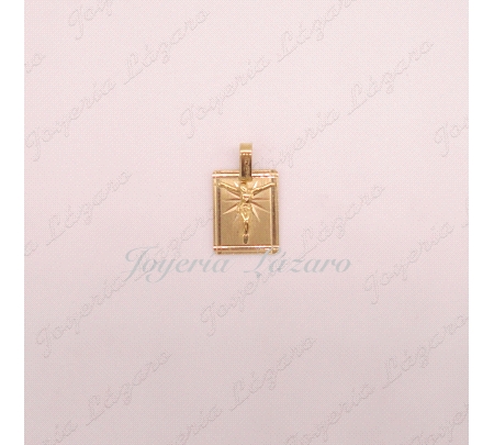 MEDALLA 18KTS PLACA+CRISTO