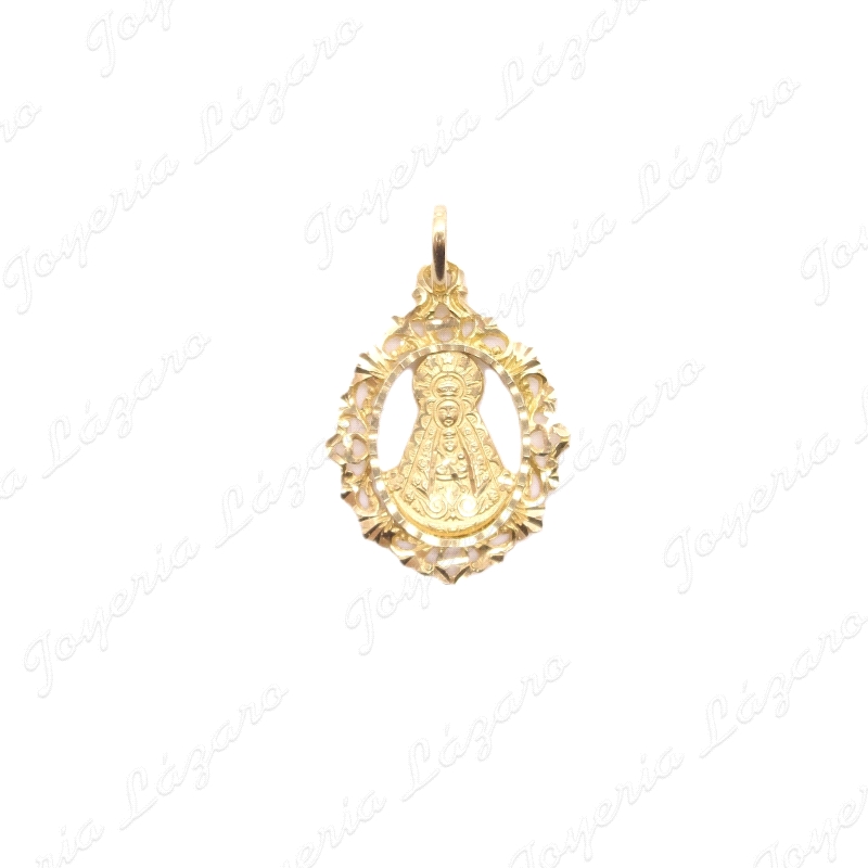 MEDALLA 18KTS VIRGEN DEL ROCIO + FILIGRANA