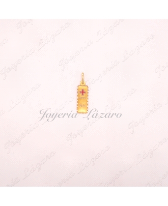 MEDALLA 18KTS PLACA GS