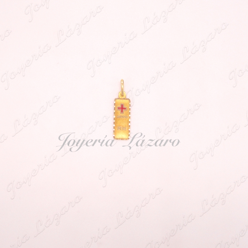 MEDALLA 18KTS PLACA GS