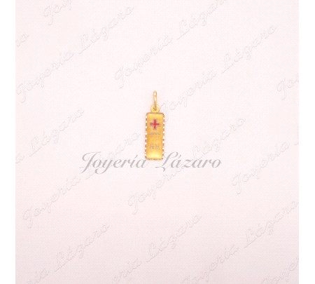 MEDALLA 18KTS PLACA GS