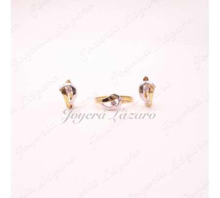 ORO 18 KTS JUEGOS COMUNION BICOLOR