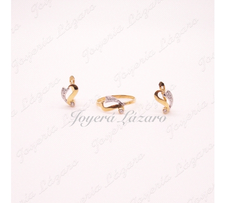 JUEGO 18KTS PEN+SOR BICOLOR+ MICROCIRCO