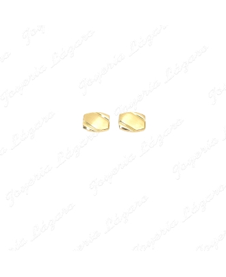 GEMELOS ORO 18KTSRECTANGULO MATE/BRILLO