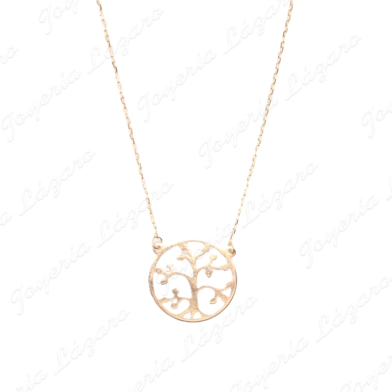 GARGANTILLA 43CM ORO 18 KTS ARBOL DE LA VIDA 15MM