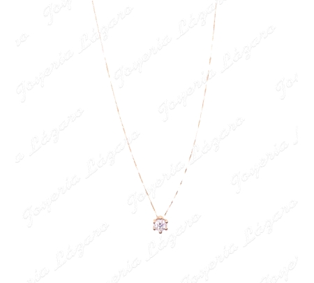 GARGANTILLA ORO 18 KTS CIRCONITA 6MM 6 GARRAS