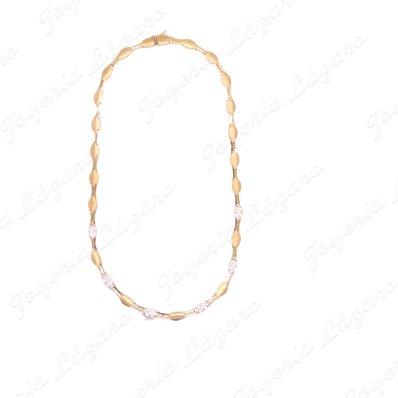 GARGANTILLA 18KTS CUAJOS+CIRCO.