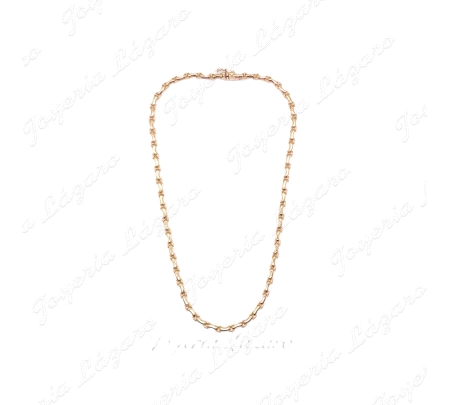 GARGANTILLA 18KTS SEMIRIGIDA MATE/BRILLO