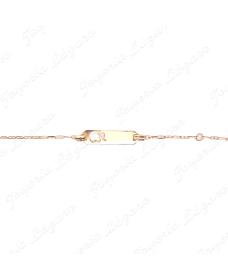 PULSERA/PLACA 18KTS NIÑ@