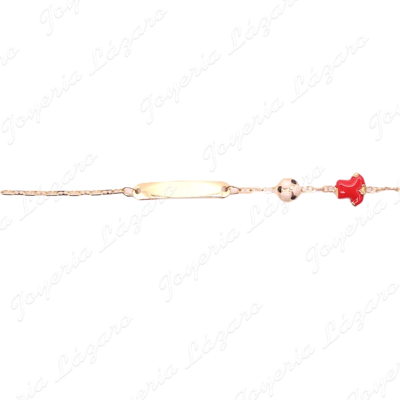 PULSERA/PLACA 18KTS NIÑ@