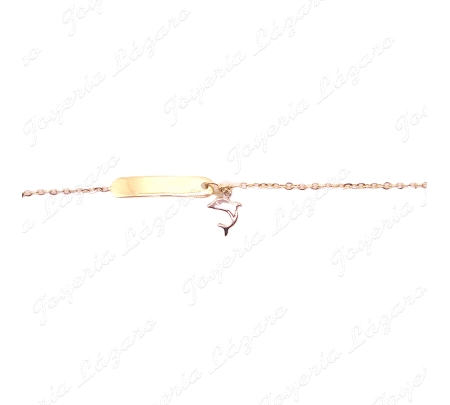 PULSERA/PLACA 18KTS NIÑ@