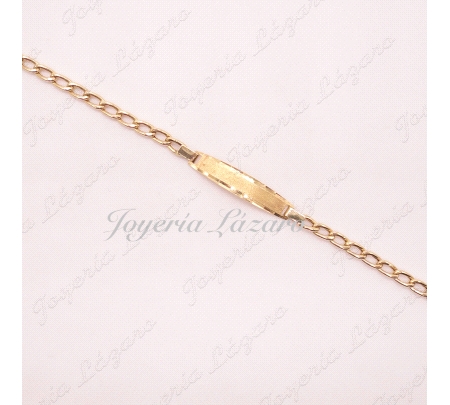 PULSERA/PLACA 18KTS NIÑ@