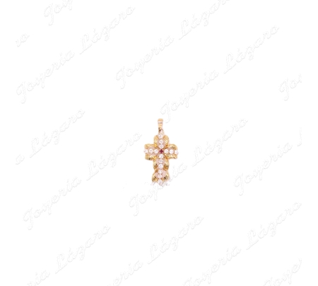 CRUZ 18KTS CIRCONITAS