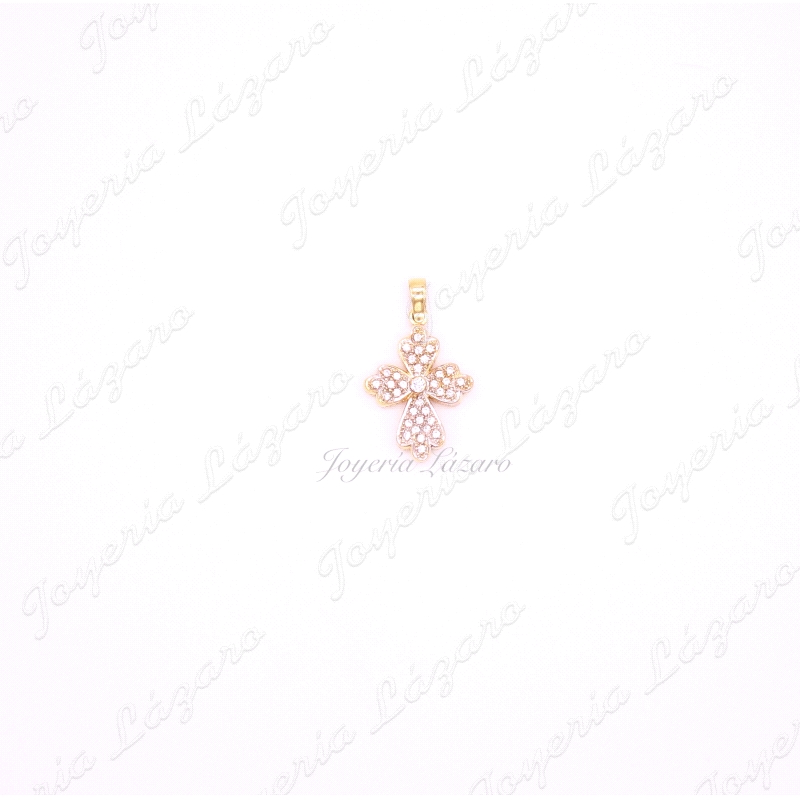 CRUZ 18KTS CIRCONITAS