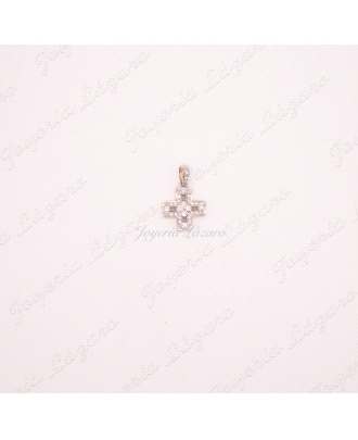 CRUZ 18KTS CIRCONITAS