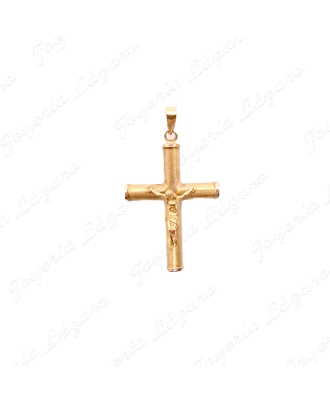 CRUZ 18KTS TUBO MATE CON CRISTO
