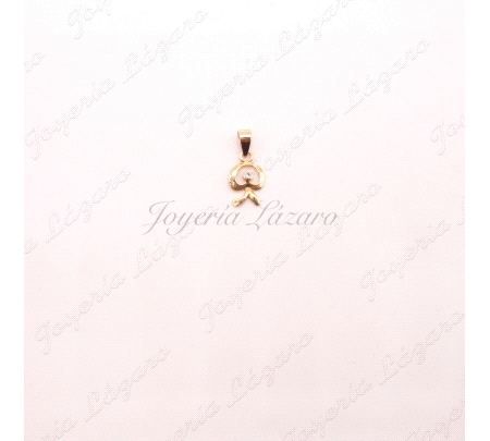 ORO 18 KTS COLGANTE INDALO 1 CIRCONITA