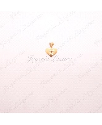 ORO 18 KTS COLGANTE INDALO CORAZON MATE