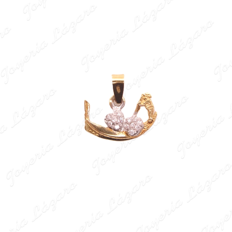 COLGANTE ORO18KT CORAZONES CIRCO. EN GONDOLA