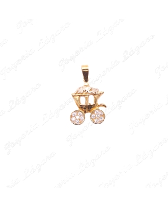 COLGANTE ORO 18KT,CARRO  AMOR