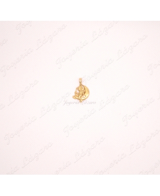 COLGANTE18KT,CUPIDO LUNA