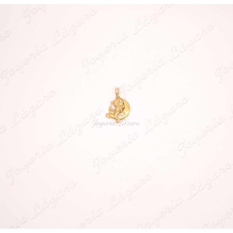 COLGANTE18KT,CUPIDO LUNA