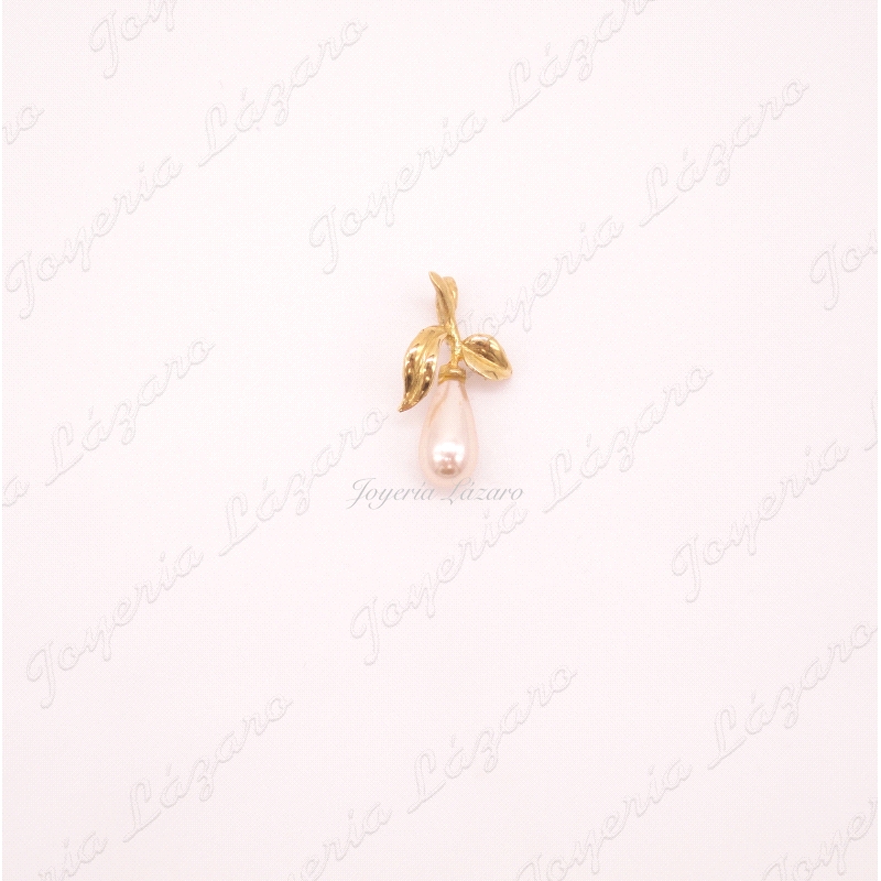 COLGANTE 18KTS PERLA LAGRIMA