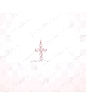 COLGANTE 18KTS BL.CRUZ CIRCO.