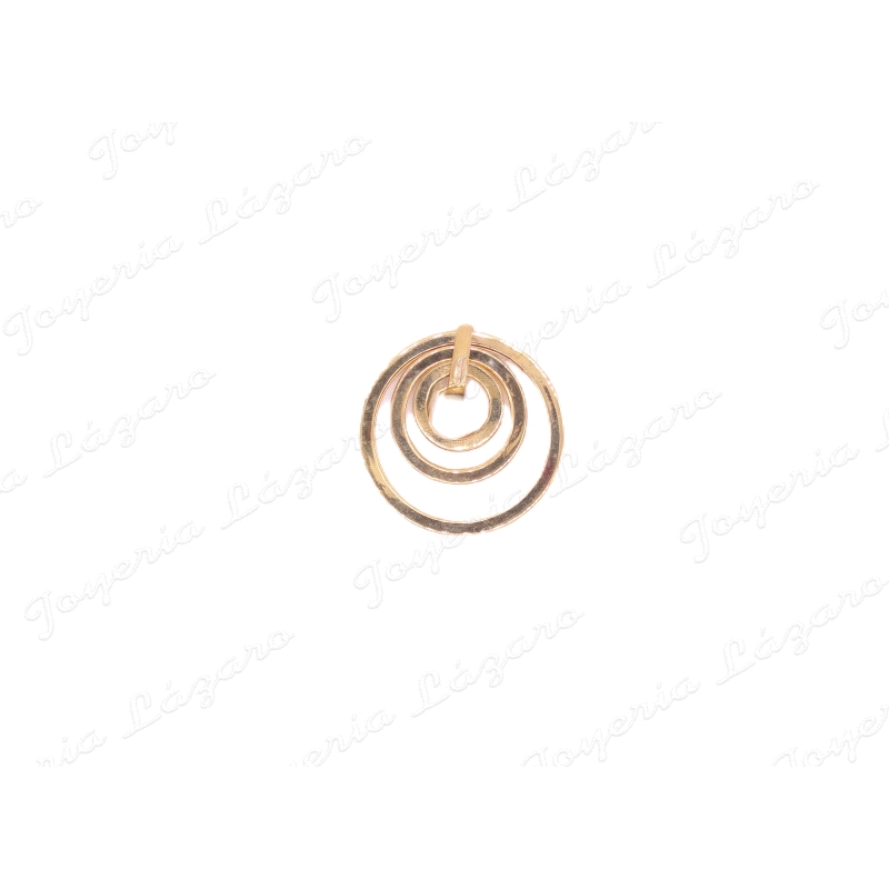 COLGANTE 18KTS 3 AROS perla/bola